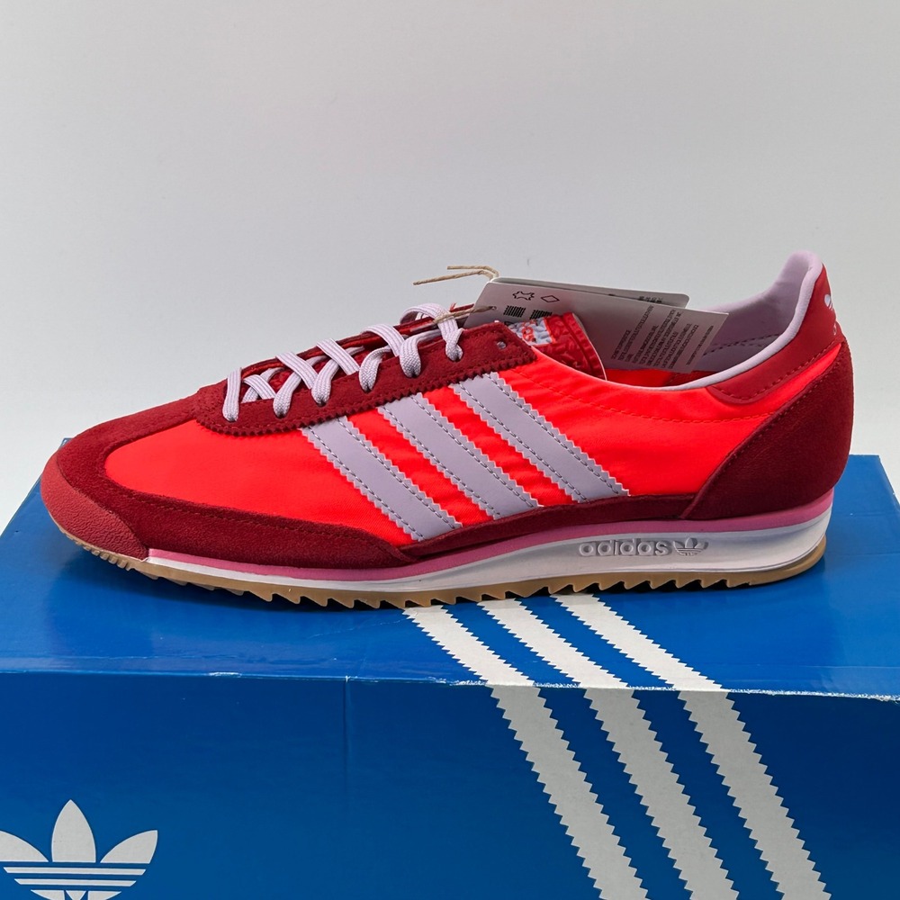 Adidas SL 72 OG W Women 8.5 Solar Red Lavender JH7392 New Retro Runner Sneakers